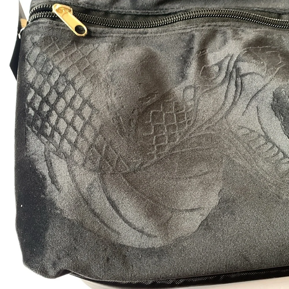 Harry Potter Backpack Cooler Black Velvet Insulated Convertible Dark Arts NWT